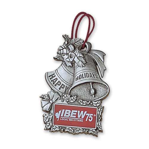 3D Solid Pewter Ornament