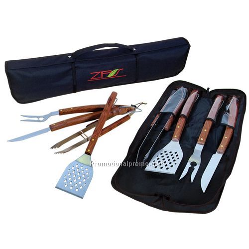 4 PIECE BBQ TOOL SET IN A BAG