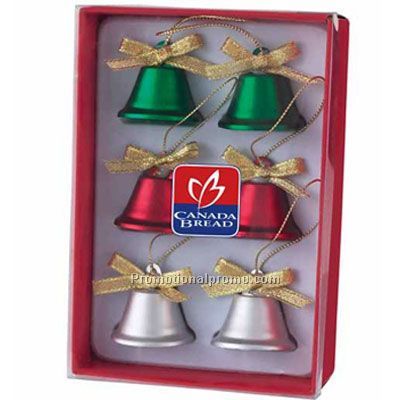 6-piece Bell Ornament Set