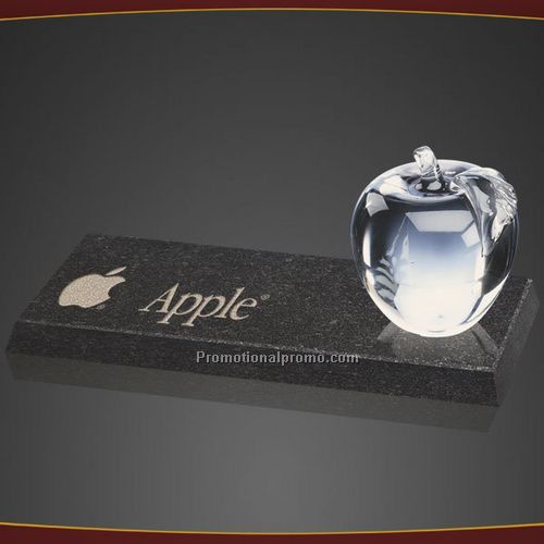 Apple On Granite Base