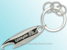 BOTTLE OPENER / KEY HOLDER WITH 3 MINI key ringS