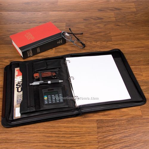 BlackWood Zippered Padfolio