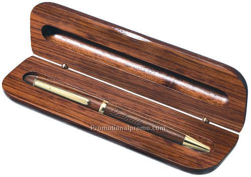 Boxed Rosewood Twist Action Pen