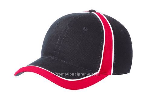 Brushed cotton two-tone cap/contrast side trimming