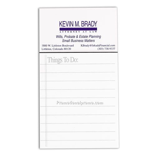 Business Card Things To Do Pad