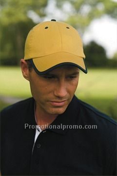 CONTRASTING BINDING COLOR WASH CAP