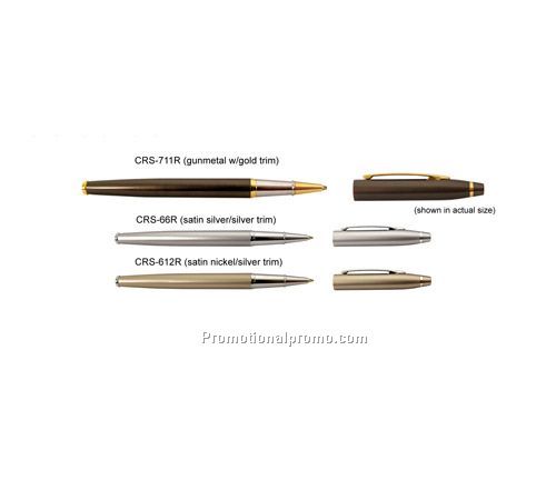 CRS Roller Pen - Gunmetal/Gold Trim