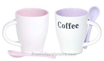 Ceramic Coffee "Spooned" Mug
