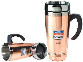 Copper finish stainless steel mug - 16 oz