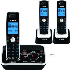 DECT 6.0 Expandable Two Handset Cordless Phone System