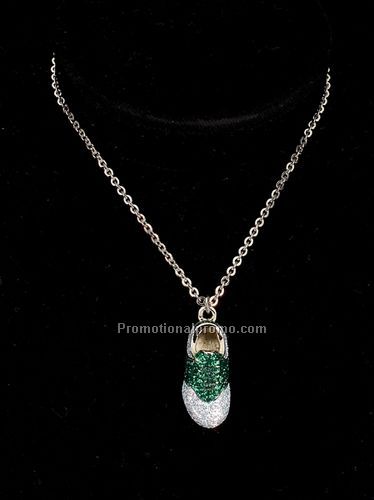 Diamond Dusted Golf shoe Pendant
