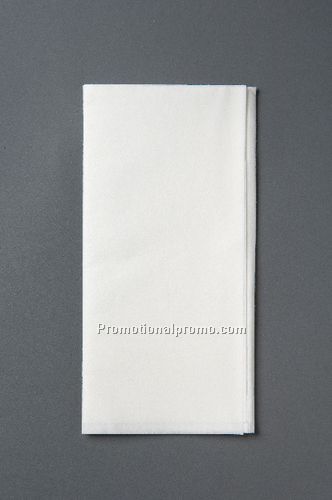 Dinner Napkins -white - ultra plush- ink printed