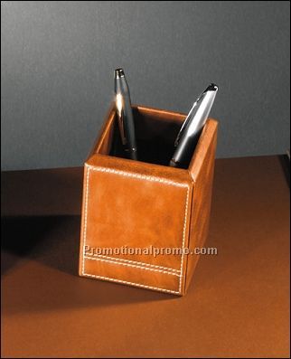 Distressed Leather Pen / Pencil Holder