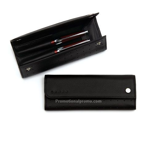 Double Pen Case Brown