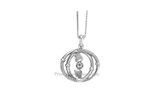 Double Twisted Clubs Necklace