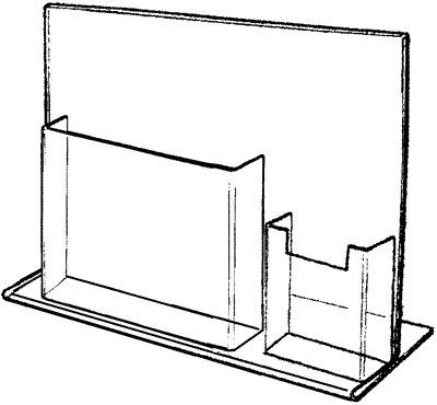 Easel with 2 pockets