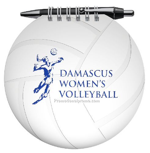 Fast Books - Volleyball Sports Journal w/ Small Black Pen