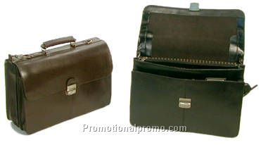Flapover Executive Leather Briefcase