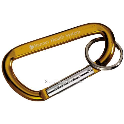 GOLD CARABINER WITH RING