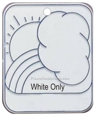 GOLF BAG TAG RAINBOW, strap included not attached, White
