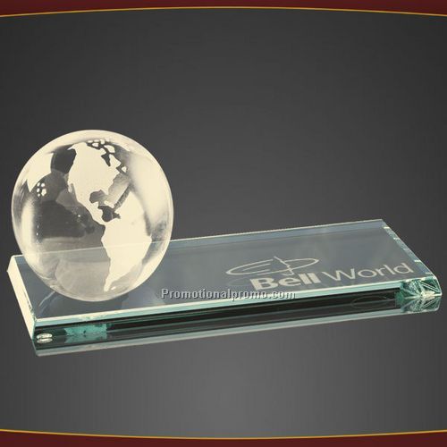 Globe On Starfire Base