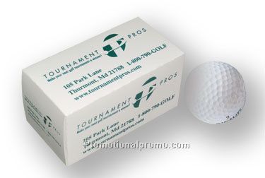 Golf ball box for 2 - 33-3/8" x 1-3/4" x 1-3/4"