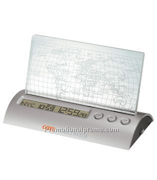 Hansa, desk world time alarm clock with LED mood light