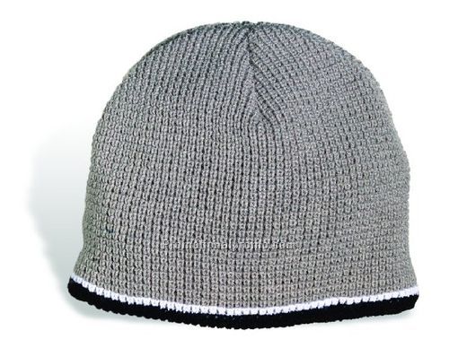 Heavyweight Capital Shaker Knit Beanie with Contrasting Trim & Interior Microfleece Lining