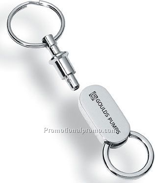 Heli Pull-Apart Keyholder - Shiny Chrome Finish