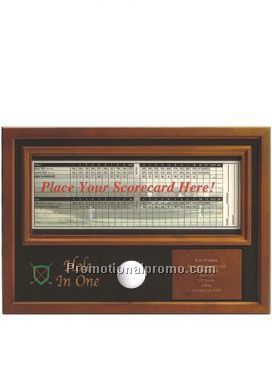 Hole In One Ball and Scorecard Display