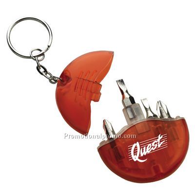 Key Ring Tool Kit - Translucent Red