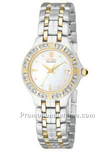 LUCCA - Ladies' Eco-Drive Bracelet Mother-Of-Pearl Dial - Two Tone