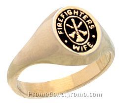 Ladies Stock Shank Fire Fighter ring