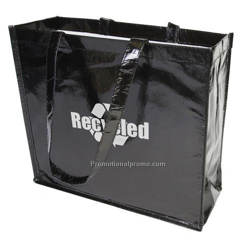 Laminated Shopper - Black