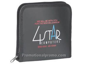 Leather look CD holder - 12 CD