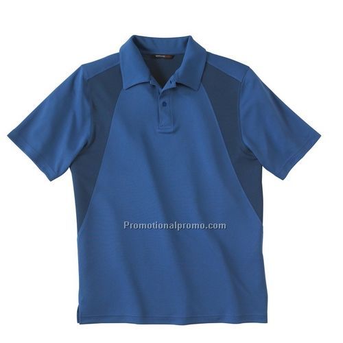 MEN'S BAMBOO CHARCOAL TWO-TONE JACQUARD POLO