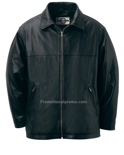 MEN'S LEATHER MID LENGTH JACKET