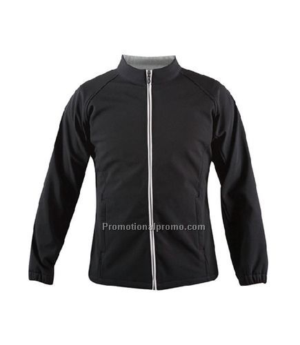 MEN'S SOFT SHELL JACKET - Black/Silver