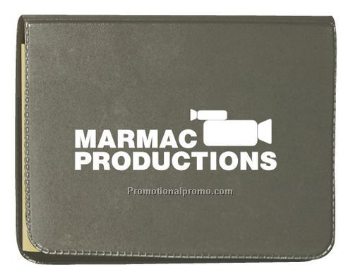 Medium sticky note pad with deluxe vinyl cover