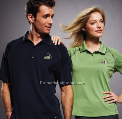 Men's Affinity Pique polo with Mesh Inset