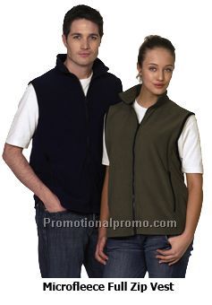 Microfleece Full Zip Vest