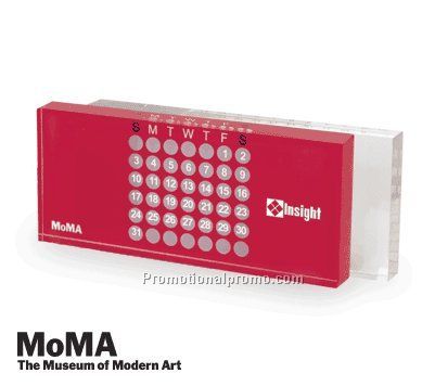 MoMA Acrylic Perpetual Calendar RED