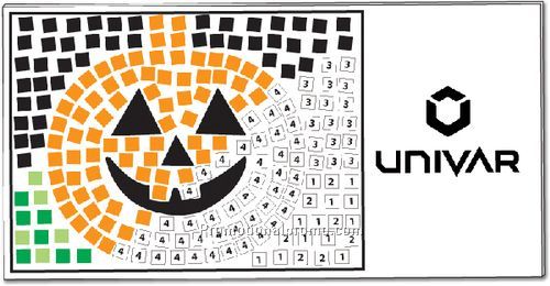 Mosaic Craft Kit - Pumpkin