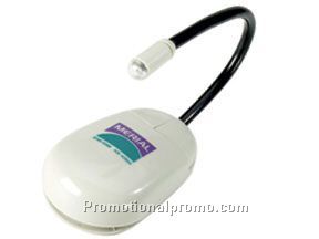 Mouse light on flexible arm