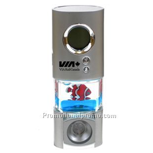 Multifunction liquid alarm clock