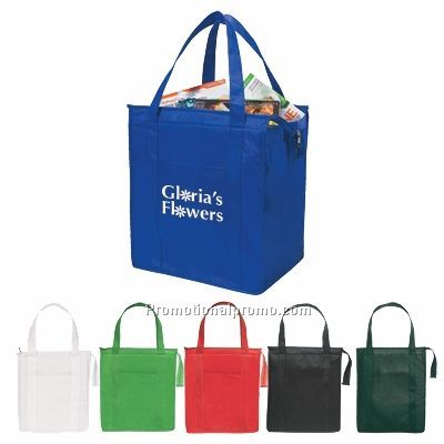 NON-WOVEN INSULATED SHOPPER TOTE BAG