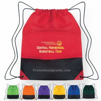 NON-WOVEN TWO-TONE DRAWSTRING SPORTS PACK