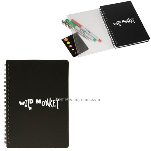 NOTEBOOK WITH MINI STICKY FLAGS