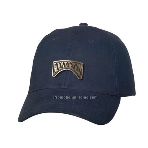 Navy Heavy Weight 100% Brushed Cotton Twill Caps