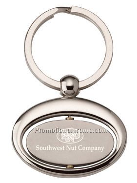 Oval Rotating Key Ring